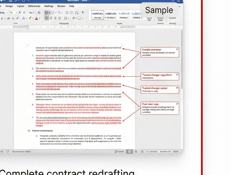 Full Contract Reconstruction - Sample document preview for PRC contract review service